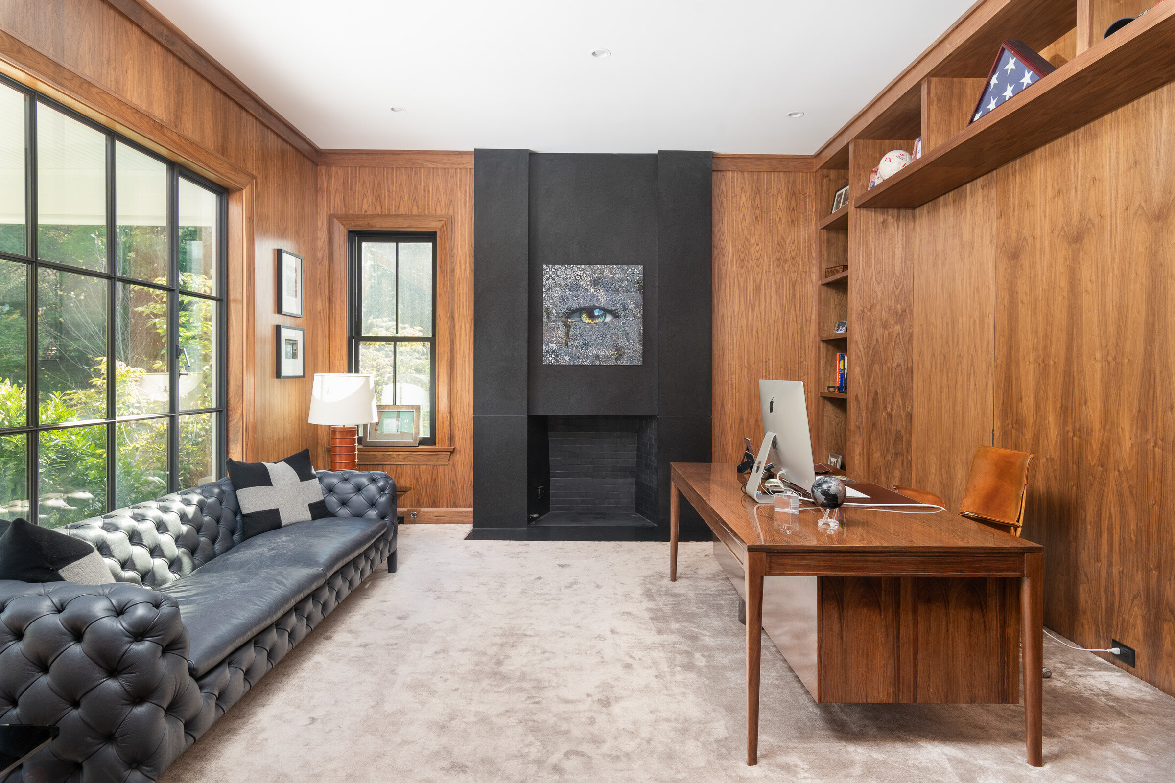 Wood Paneled Office