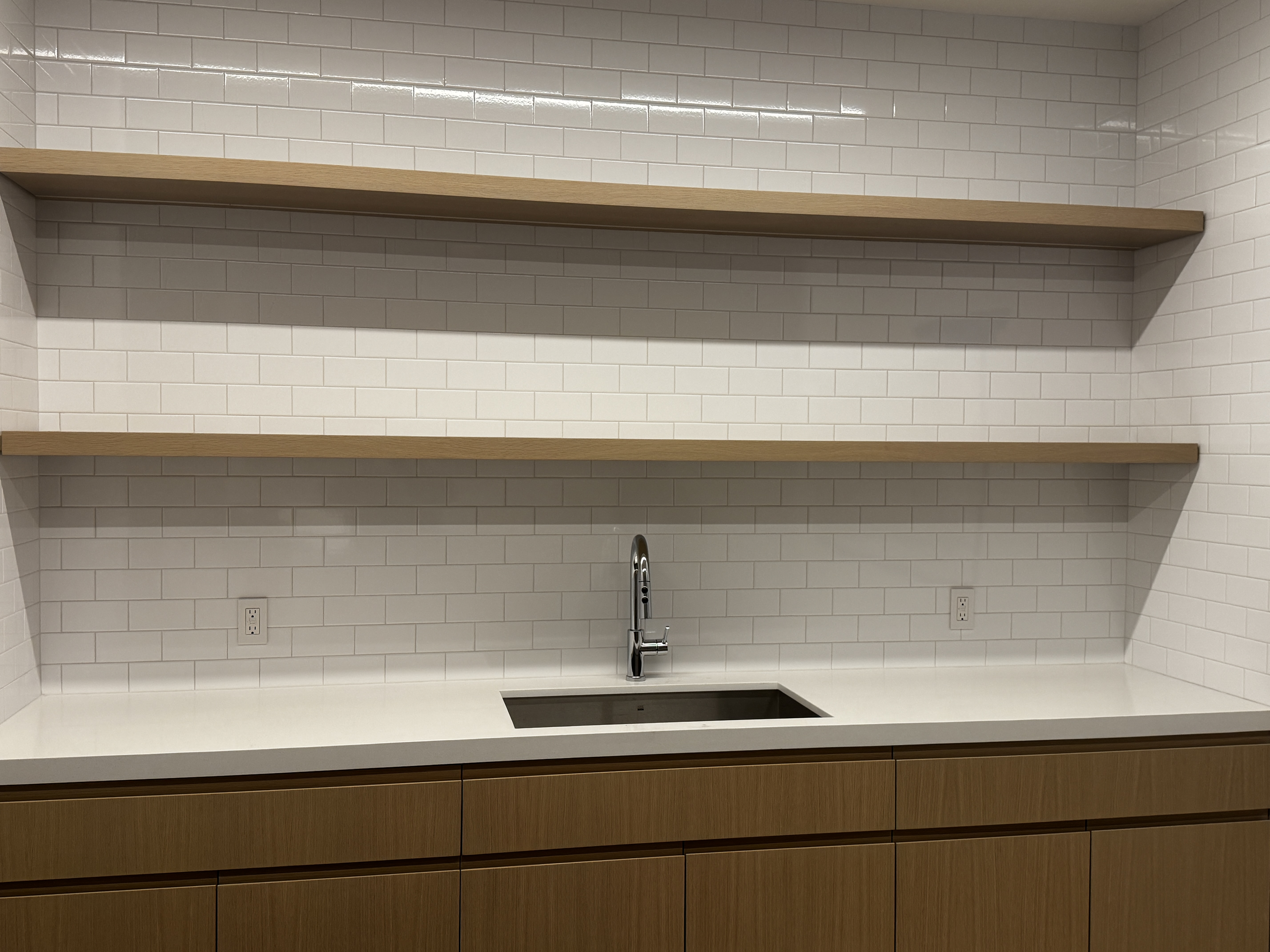 Pantry with Floating Shelves