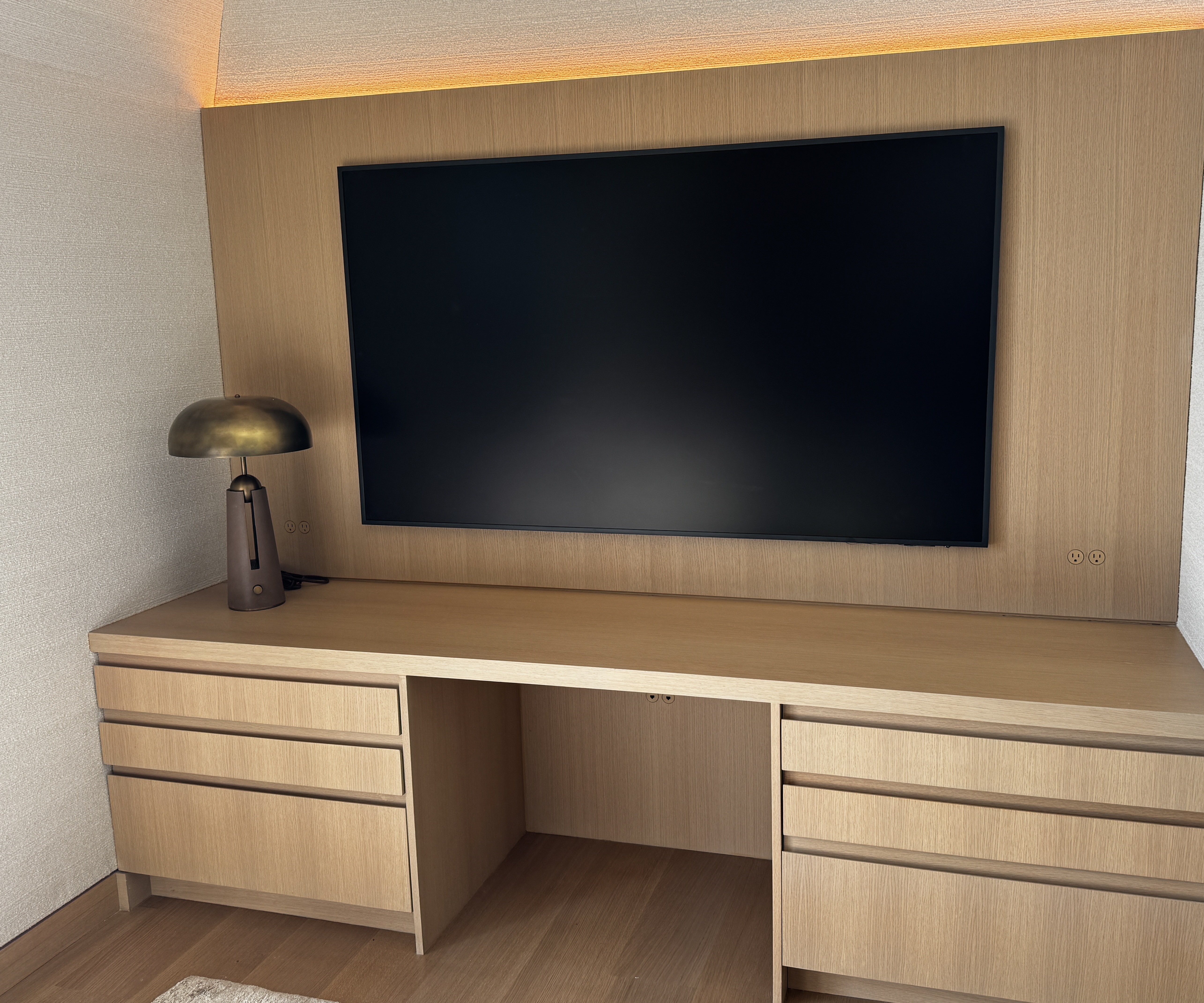 Built-In Media Unit with Drawers